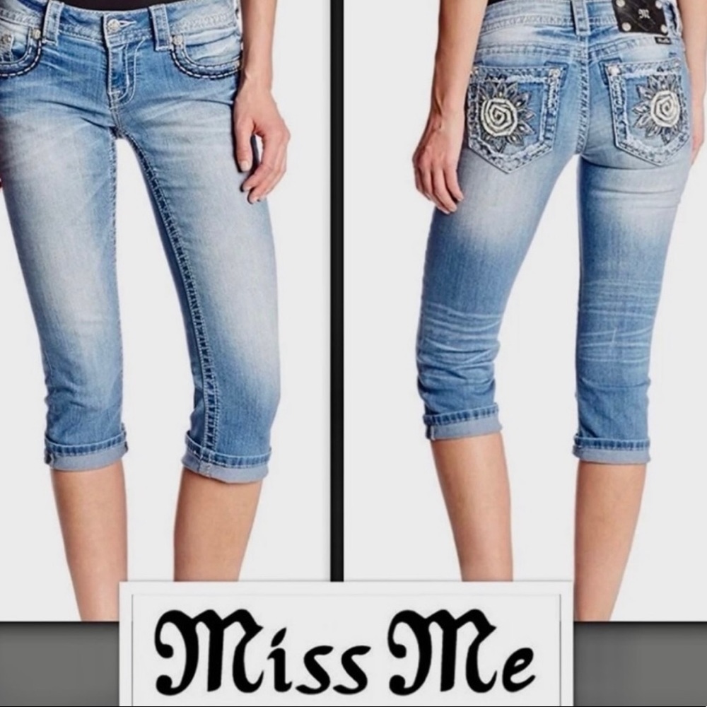 🌻Miss Me Signature Cuffed Capri Jeans Size 27